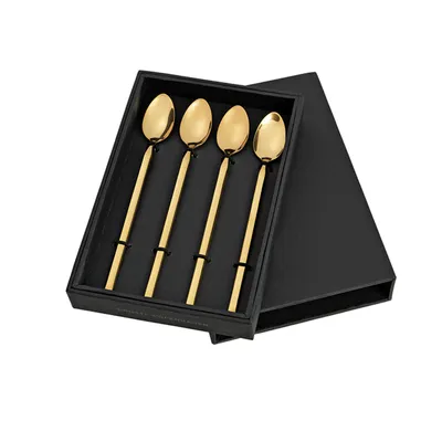 Immagine prodotto di Broste Copenhagen Set da 4 cucchiaini da tè/da latte, titanio oro rosa