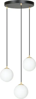 Obrázok produktu pre Emibig biele tienidlo lustra 3xE14 10W ROYAL 3 1243/3