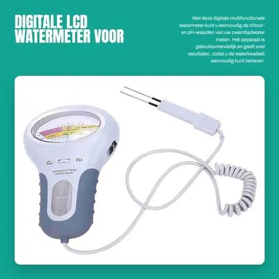 Zdjęcie produktu dla Cyfrowy wodomierz LCD do kontroli jakości wody w basenie