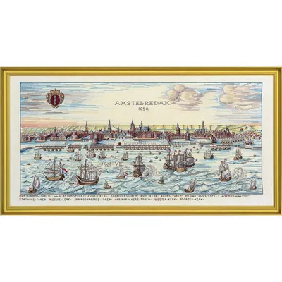 Zdjęcie produktu dla Zestaw do haftu krzyżykowego Eva Rosenstand "Amsterdam", wzór liczony, 45x90cm