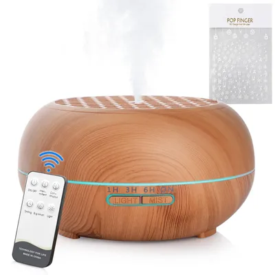 Immagine prodotto di Diffusore di aromi - 550 ml - Ultrasonico - Telecomando - Marrone chiaro