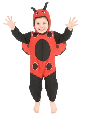 Produktbild von Kleiner Marienkäfer Kinderkostüm Käferchen schwarz-rot - 92/104 (3-4 Jahre)
