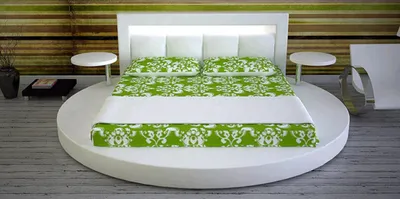 Produktbild von Rundes Bett Rund Design Betten Leder Doppel Luxus Hotel Gestell Schlaf Zimmer
