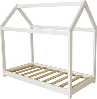Image de Lit cabane en bois pour enfants "Camilla" - 140 x 70 cm - Blanc