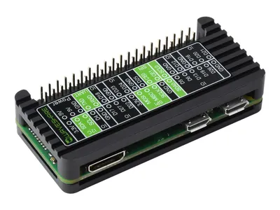 Produktbild von WaveShare Aluminum Alloy Protection Case for Raspberry Pi Zero Series (Zero / Zero 2 W)