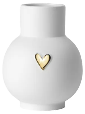 Produktbild von Räder Kugelvase Herz Gold D.10cm H.13cm