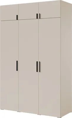 Kleiderschrank, Drehtürenschrank Kaschmir mit Ablageflächen und Kleiderstangen Breite 150 cm