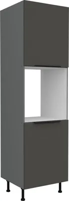 Obrázok produktu pre Kuchynská skriňa na vstavanú rúru LUNARA - šírka 60 cm, grafit / antracit
