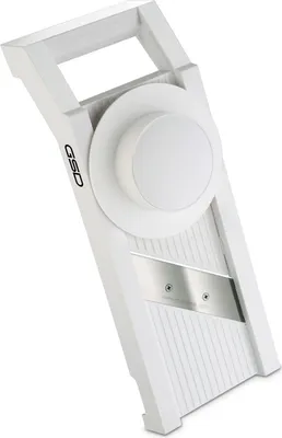 Produktbild von GSD Universal-Gemüsehobel 2-in-1, Farbe Weiß, Edelstahlklingen