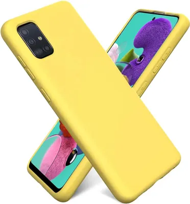Zdjęcie produktu dla Etui na telefon komórkowy Samsung Galaxy A51 silikonowe etui żelowe na telefon komórkowy, żółte