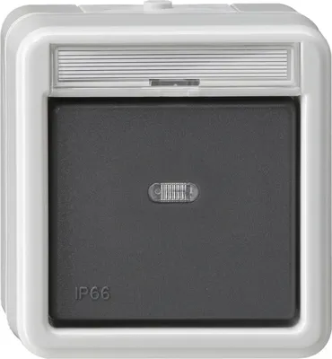 Zdjęcie produktu dla GIRA 015231, Przełącznik kołyskowy, Szary, 250 V, 10 A