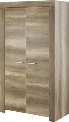 Furniture24 Kleiderschrank Schrank Drehtürenschrank Sky Country Eiche
