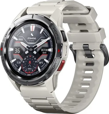 Image de Mibro, Smartwatch GS Active Bluetooth 5.3 5ATM avec puce GNSS, Blanc