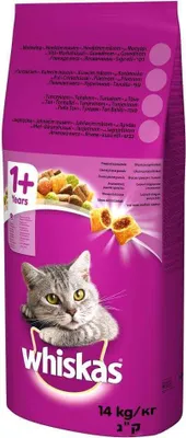 Produktbild von Whiskas Rindfleischgranulat für ausgewachsene Katzen 14 kg