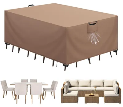 Produktbild von Omgoods – Schutzhüllen für Gartenmöbel, wasserdicht und mit UV-Schutz, 270 x 180 x 90 cm