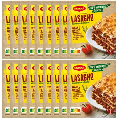 Image de Maggi Fix pour Lasagne Ingrédients épicés à la tomate 30 g Paquet de 18