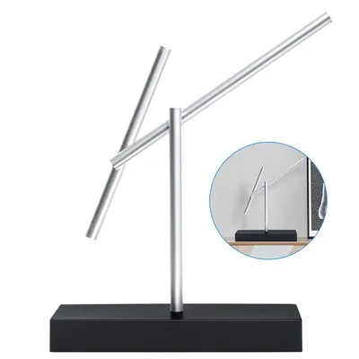 Produktbild von Kinetische Skulptur Swinging Sticks – Metall schwingende Stäbchen, Kinetische Energie-Skulptur & Desktop-Spielzeug, Leises Anti-Schwerkraft-Pendel