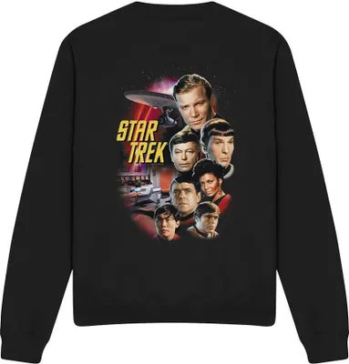 Obrázok produktu pre Star Trek - Mikina "The Classic Crew" pre mužov/dámy Uni TV11256 (L) (Black)