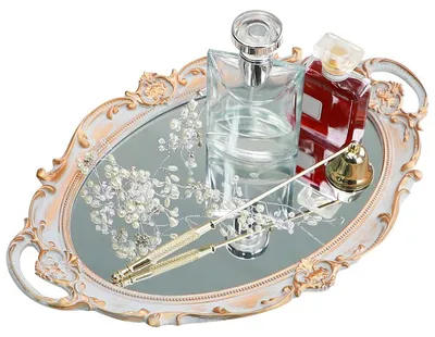 Immagine prodotto di Solidchoice - Vassoio decorativo vintage per gioielli e profumi
