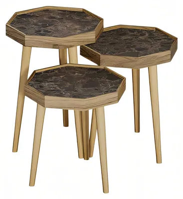 Obrázek produktu pro Elegantní hnědý dřevěný stolek v moderním stylu