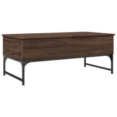Produktbild von Couchtisch Braun Eichen-Optik 100x50x40 cm Holzwerkstoff Metall