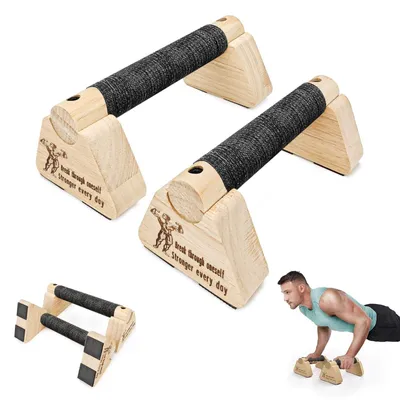 Immagine prodotto di SolidKeus - Bilancieri in legno per flessioni a corpo libero (parallele)