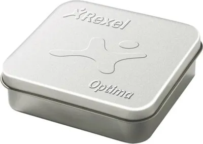 Image de Agrafes Rexel Optima, 3750 pièces, en boîte métallique