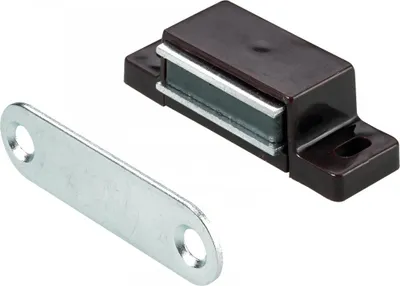 Image de Lot de 10 loqueteaux magnétiques plastique HETTICH, L.14.5 x l.45.3 mm