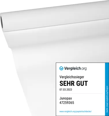 Produktbild von 50m x 1,15m JUNOPAX® Papiertischdecke weiß