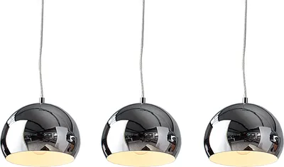 Produktbild von riess-ambiente Moderne Design 3er Hängeleuchte CHROMAGON Chrom Kugelleuchte Deckenlampe Hängelampe Pendelleuchte