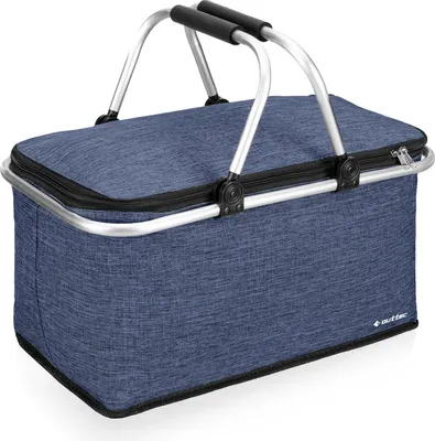 Produktbild von Outtec® Thermo-Picknickkorb, Faltbar Thermotasche, Picknick Korb, Kühltasche, Thermokorb, Einkaufskorb, Isolierkorb - 29 Liter, 47 x 27 x 22 cm