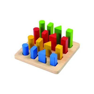 Immagine prodotto di PlanToys Giocattolo in legno Tavola geometrica
