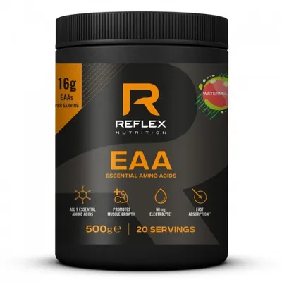 Obrázek produktu pro Reflex Nutrition EAA 500 g mango / EAA esenciální aminokyseliny / EAA obohaceno o vitamin B6, piperin a hořčík