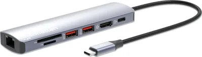 Immagine prodotto di Manhattan 153966 MANHATTAN Docking Station USB-C 7-in-1 4K 1xHDMI 2xUSB 10Gb/s