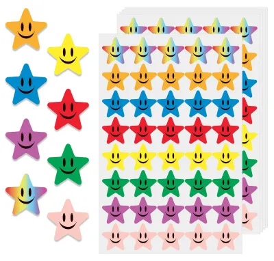 Immagine prodotto di Sterstickers, adesivi colorati, confezione da 200 pezzi, ideali come premi per la scuola e per la casa