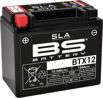 Image de BS BATTERY SLA Batterie sans entretien activée en usine - BTX12