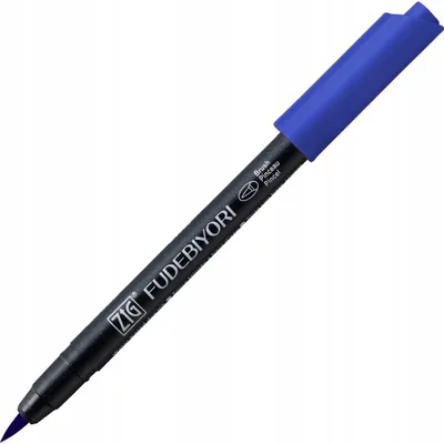Produktbild von Kuretake ZIG FUDEBIYORI 030 Pinselstift Blau Aquarellierbar