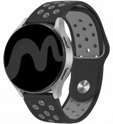 Productafbeelding van imoshion Siliconen sportbandje - Universeel 22 mm aansluiting - Black / Grey, AI-gegenereerde afbeelding