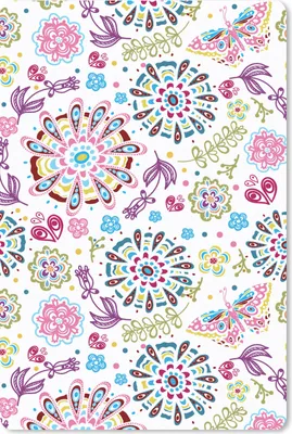 Produktbild von MuchoWow® Mauspad Mousepad Regenbogen - Blumen - Schmetterling - Design 18x27 cm - Mousepads - Maus Mat - Pad - Mausunterlage