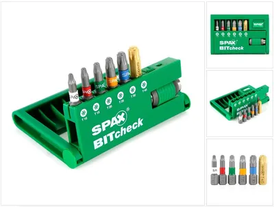 Produktbild von SPAX BITcheck T-STAR plus 7 tlg. Bit Set ( 5000009181309 )