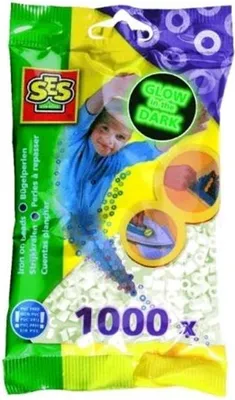 Obrázok produktu pre SES nažehľovacie korálky 1000 kusov svietiace v tme 00749