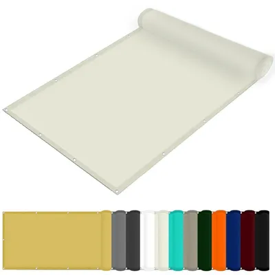 Image de Voile d'ombrage rectangulaire, 130 x 220 cm, imperméable, protection UV, polyester