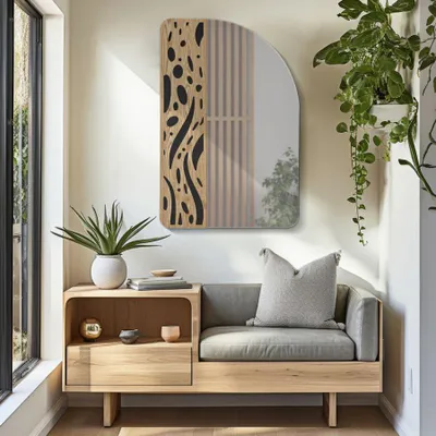 Immagine prodotto di Mauro Ferretti specchio da parete Terry 60x1x90 cm nero naturale