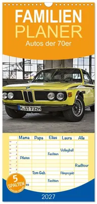Produktbild von Familienplaner 2027 - Autos der 70er mit 5 Spalten (Wandkalender, 21 x 45 cm) CALVENDO