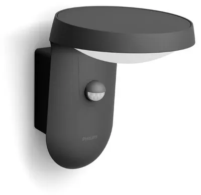Immagine prodotto di Applique a LED per esterni Philips 8719514476837 Tyla 9W 820lm 2700K antracite con sensore di movimento