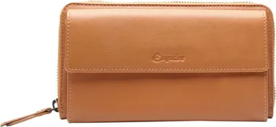 Produktbild von Esquire Leder Geldbörse Handytasche Peru Phone Wallet Bag Cognac hellbraun