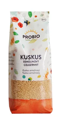 Obrázek produktu pro Kuskus semolinový celozrnný BIO 400 g PROBIO
