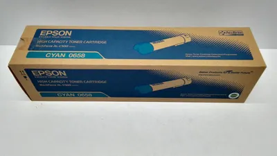 Productafbeelding van Epson tonercartridge C13S050658, model 658, cyaan, voor ongeveer 13.700 pagina's