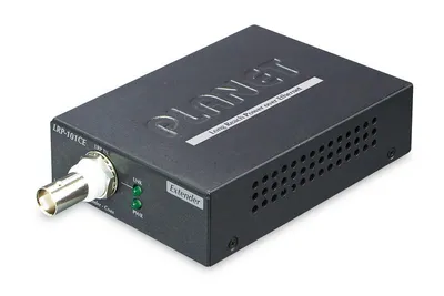 Produktbild von PLANET LRP-101CE, Netzwerksender, 1000 m, Cat5e, 100 Mbit/s, IEEE 802.3, IEEE 802.3af, IEEE 802.3at, IEEE 802.3u, Blau