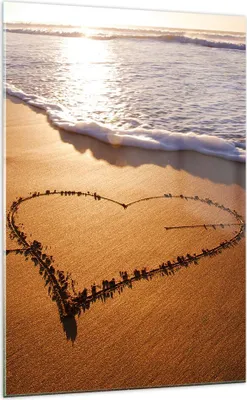 Produktbild von Bilder auf glas - Einteilig - Sommer Meer Sand Strand - 70x100cm - Glasbilder - Wandbilder - Bilder - zum Aufhängen bereit - Wanddekoration aus Glas - Glas Bilder - Wandbild auf Glas - GPA70x100-3163